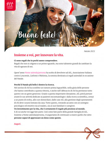 Lettera Donazione digitale Lettera Donazione digitale